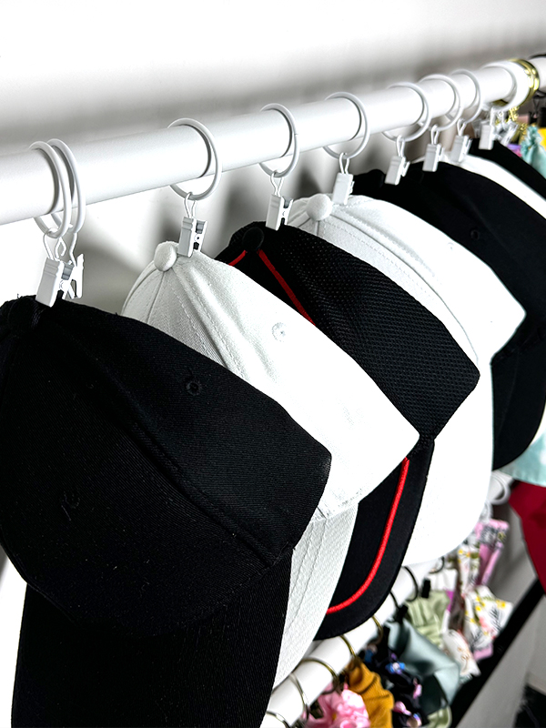 weekseight curtain rings with clips for windows living room bedroom